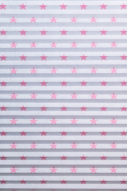 Pink Stars Window Shade